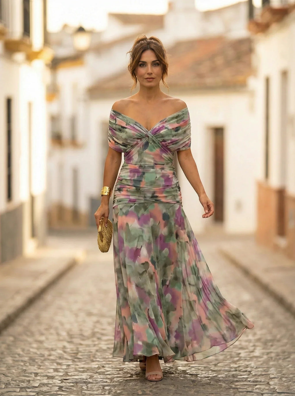 Vestido de Dama de Honor Largo Elegante Otoño | Amparo