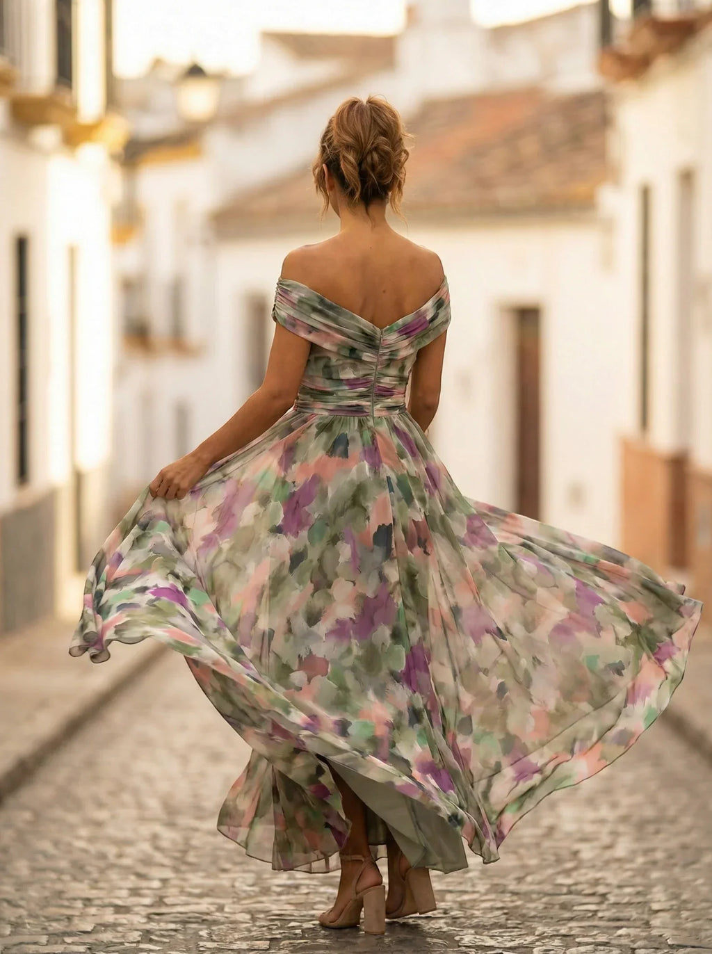 Vestido de Dama de Honor Largo Elegante Otoño | Amparo