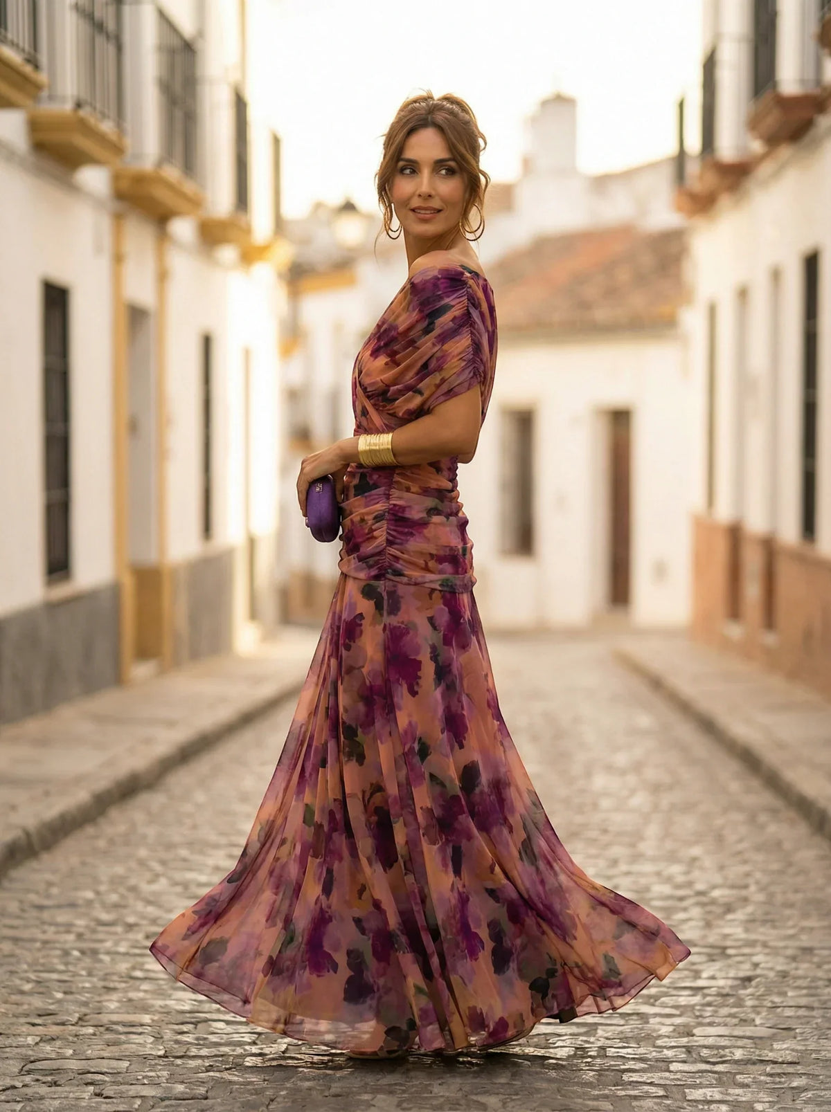 Vestido de Dama de Honor Largo Elegante Otoño | Amparo
