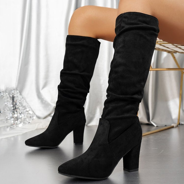 Bottes hautes élégantes à talons | Daniela
