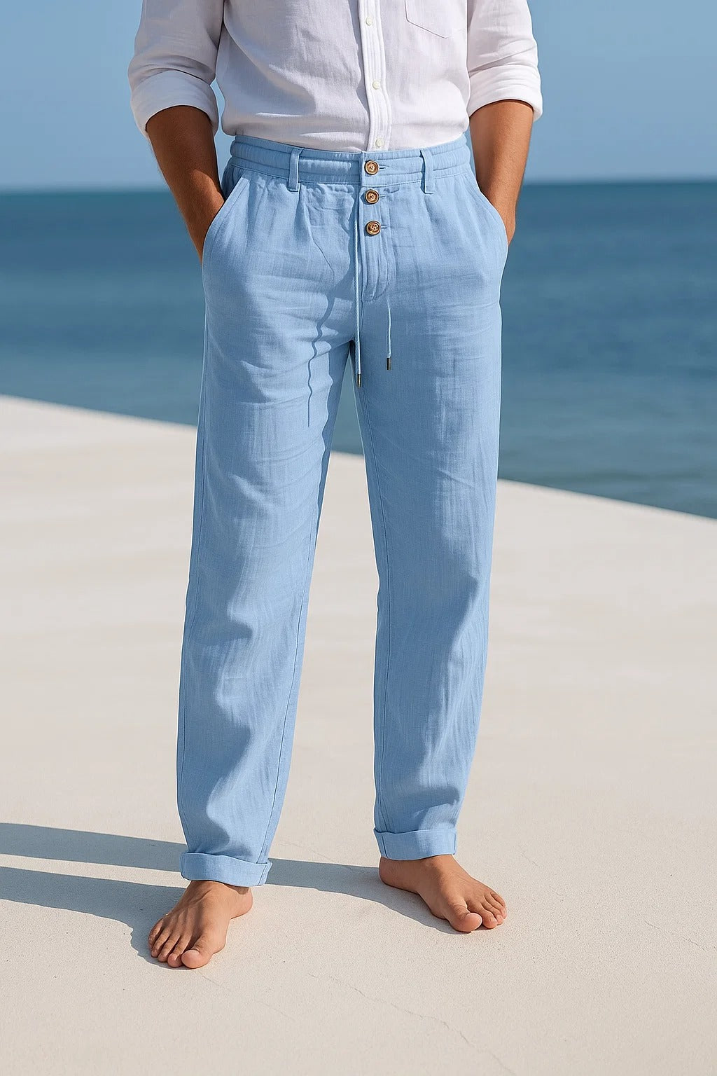 Pantalon en lin léger été | Mateo