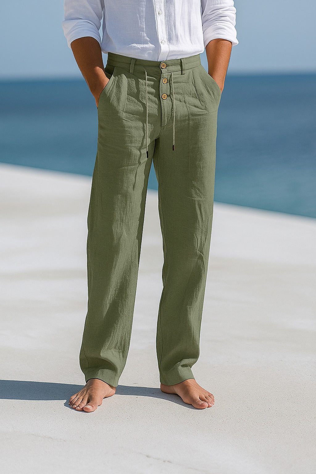 Pantalon en lin léger été | Mateo
