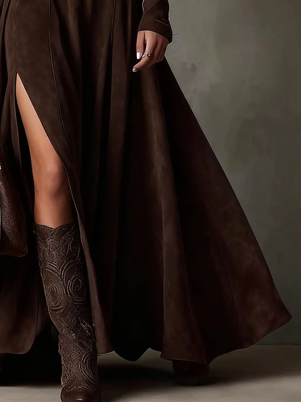 Vestido de Ante para Mujer Otoño | Alicia