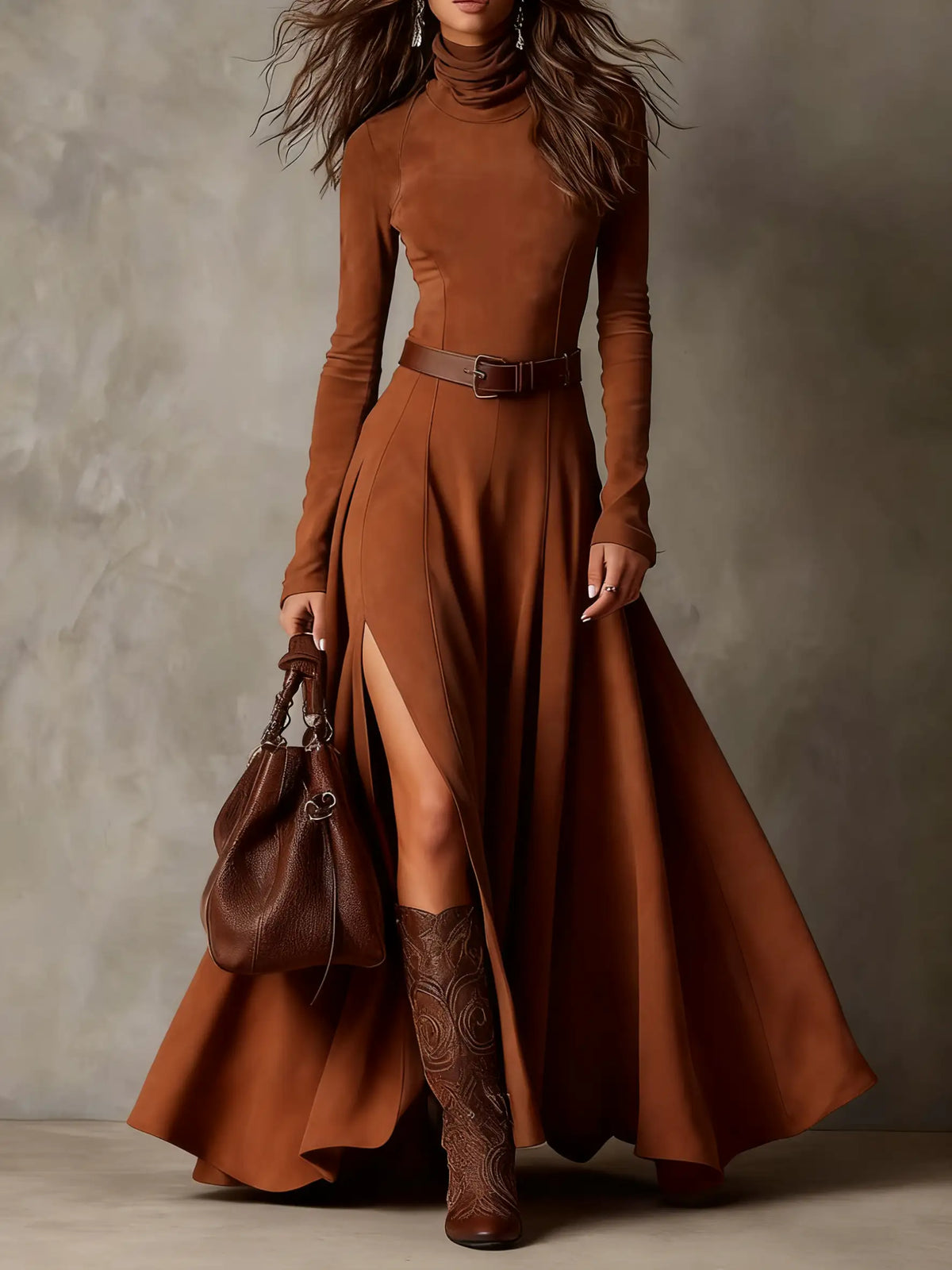 Vestido de Ante para Mujer Otoño | Alicia