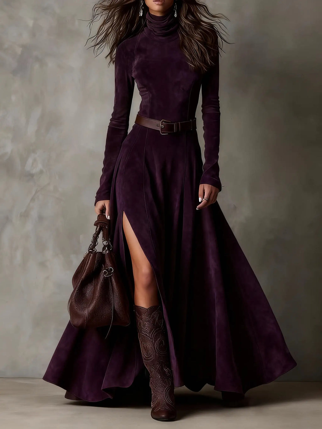 Vestido de Ante para Mujer Otoño | Alicia