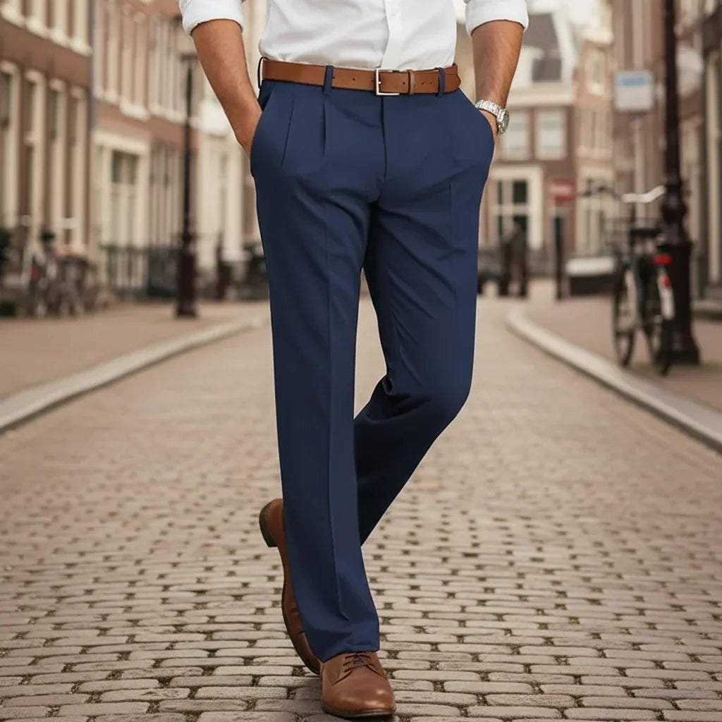 Pantalón de Vestir con Pinzas Hombre Corte Slim | Arturo
