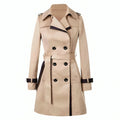 Trench Coat Doble Botonadura Mujer Cuello Solapa | Beatriz