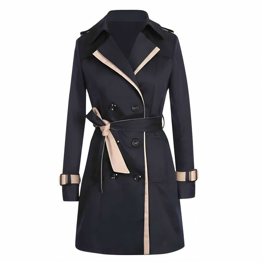 Trench Coat Doble Botonadura Mujer Cuello Solapa | Beatriz