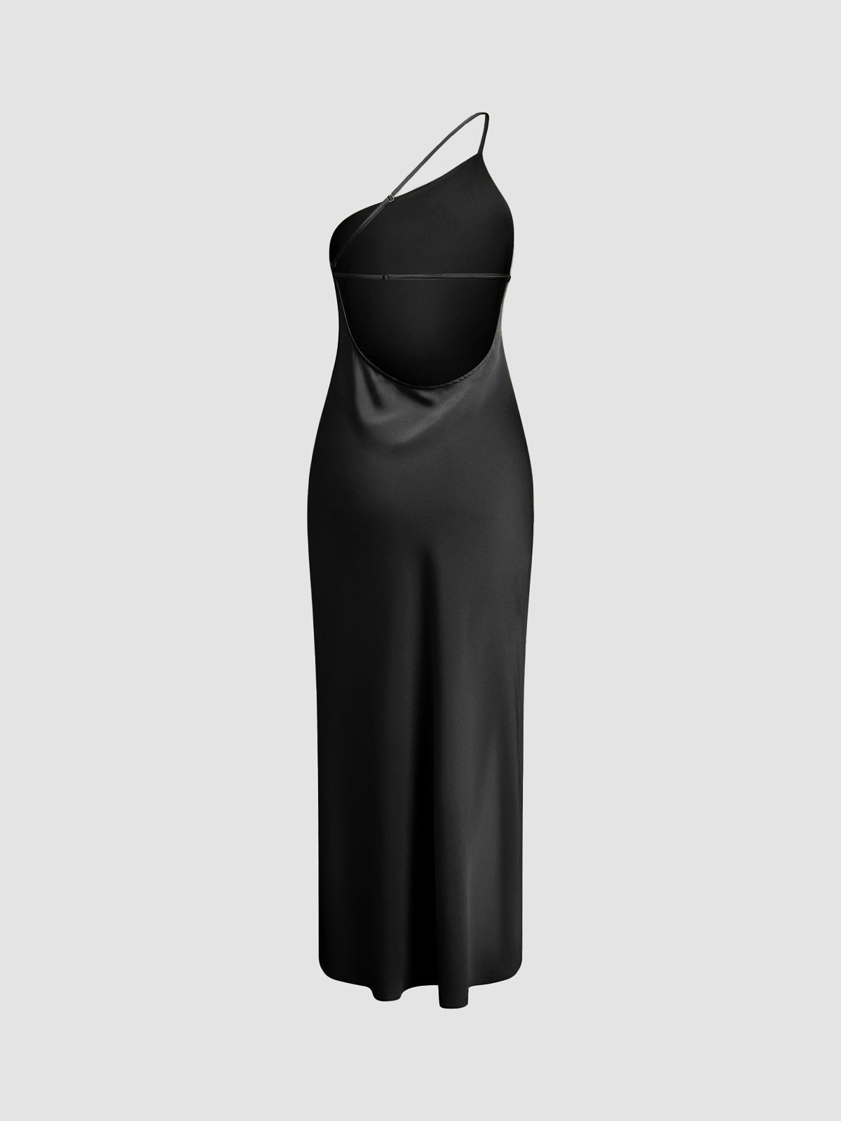 Robe longue lingerie femme fines bretelles dos ouvert | Celia