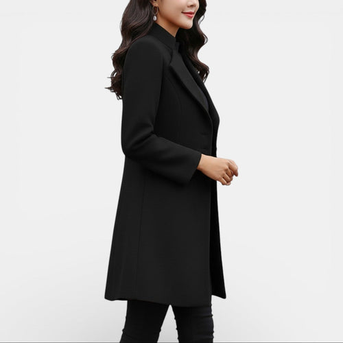Manteau long cintré pour femme