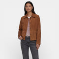 Chaqueta de Ante Marrón Mujer Otoño | Elena