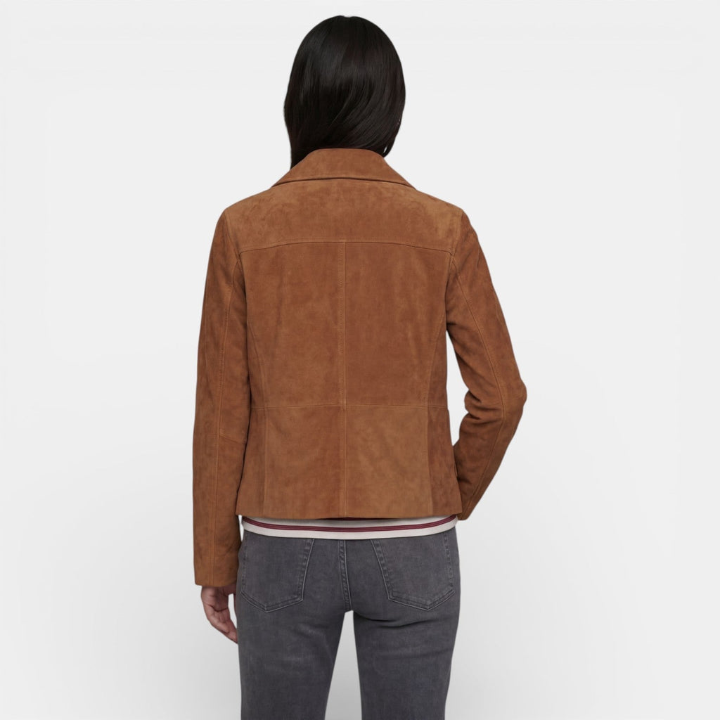 Chaqueta de Ante Marrón Mujer Otoño | Elena
