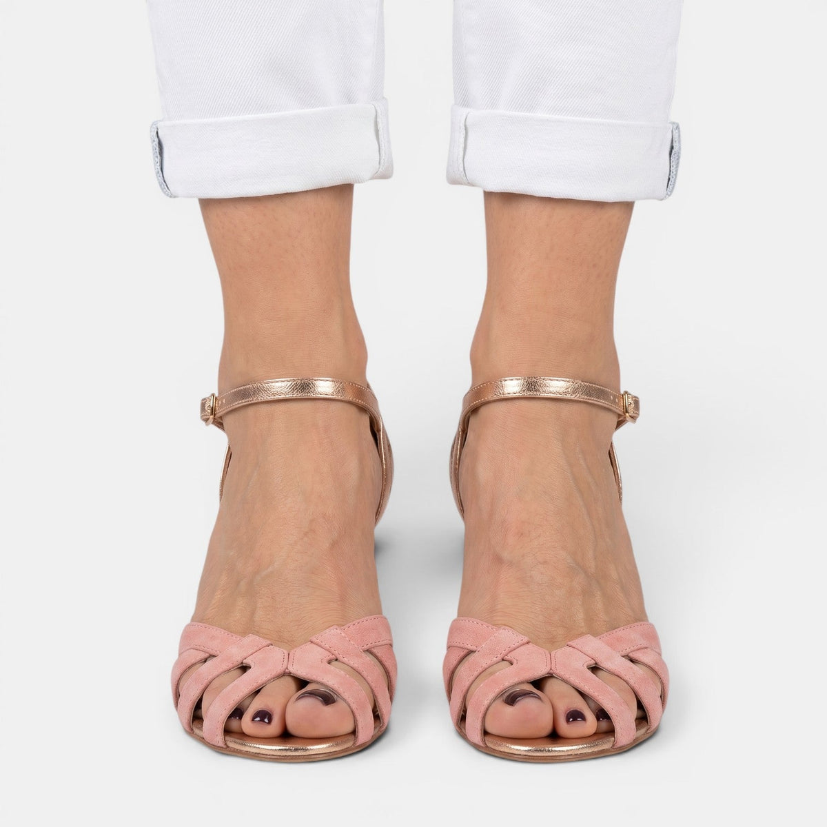 Sandalias con tacón cómodas de mujer | Paula