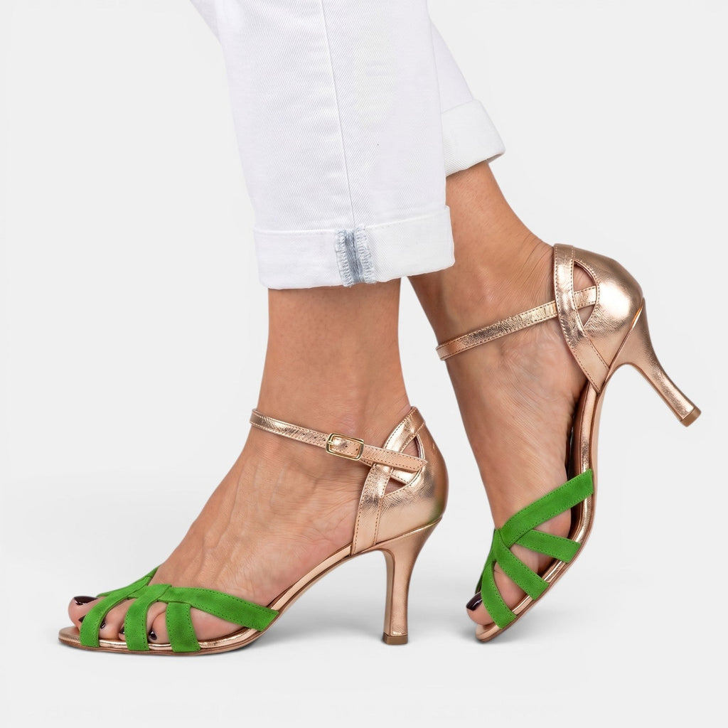 Sandalias con tacón cómodas de mujer | Paula
