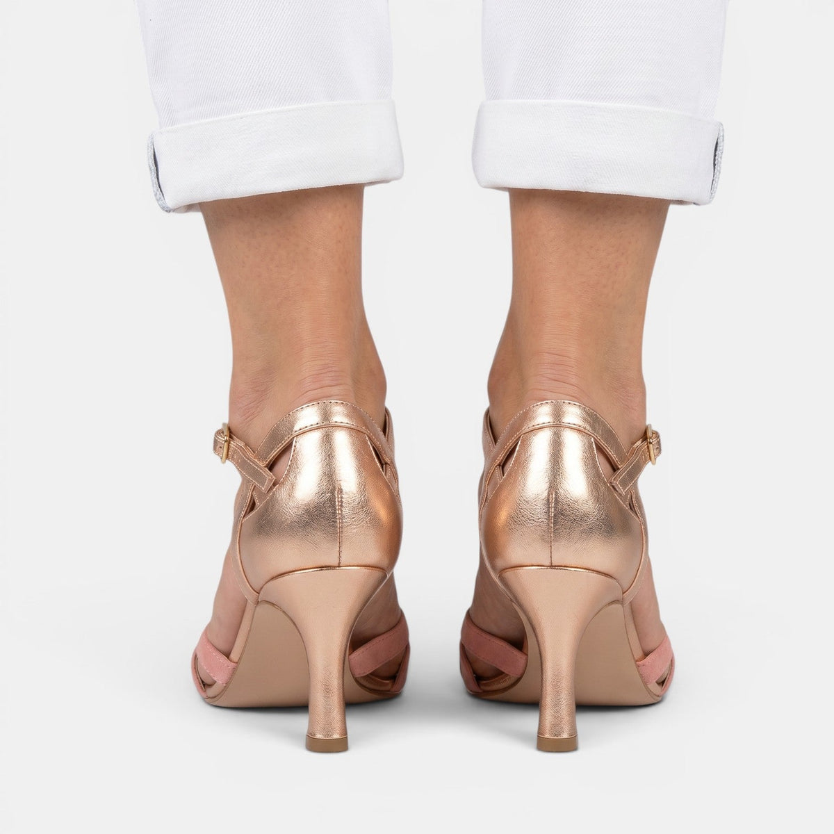 Sandalias con tacón cómodas de mujer | Paula