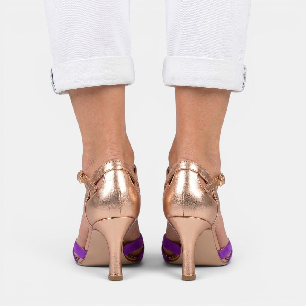 Sandalias con tacón cómodas de mujer | Paula