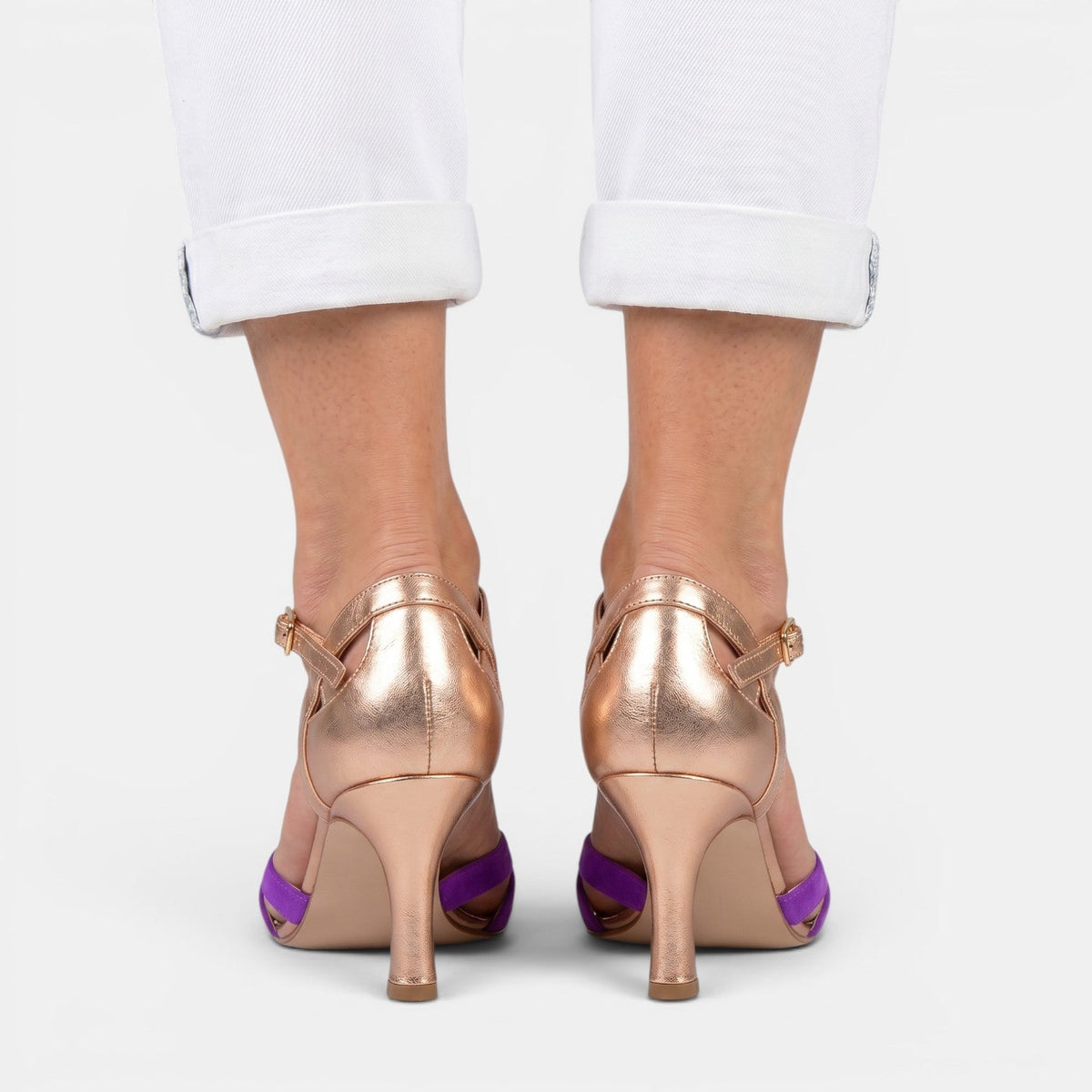 Sandalias con tacón cómodas de mujer | Paula