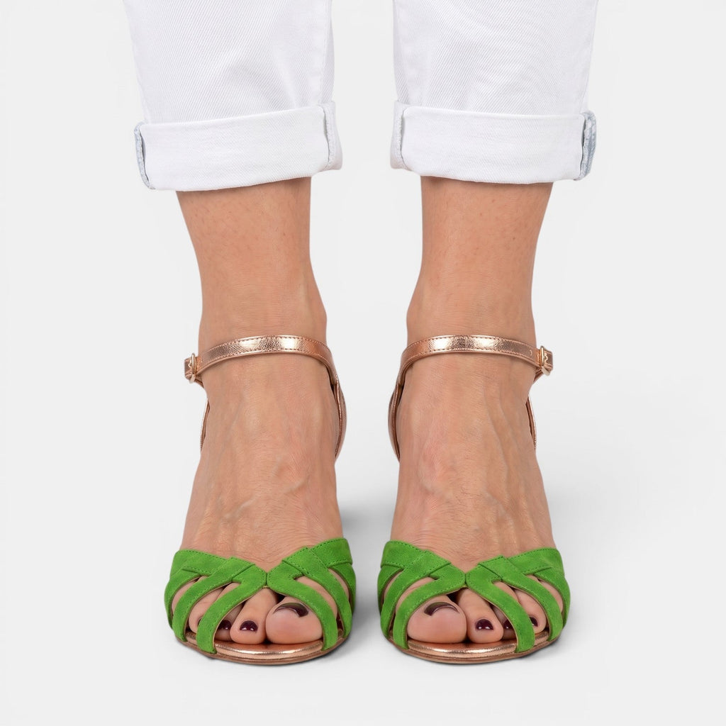 Sandalias con tacón cómodas de mujer | Paula