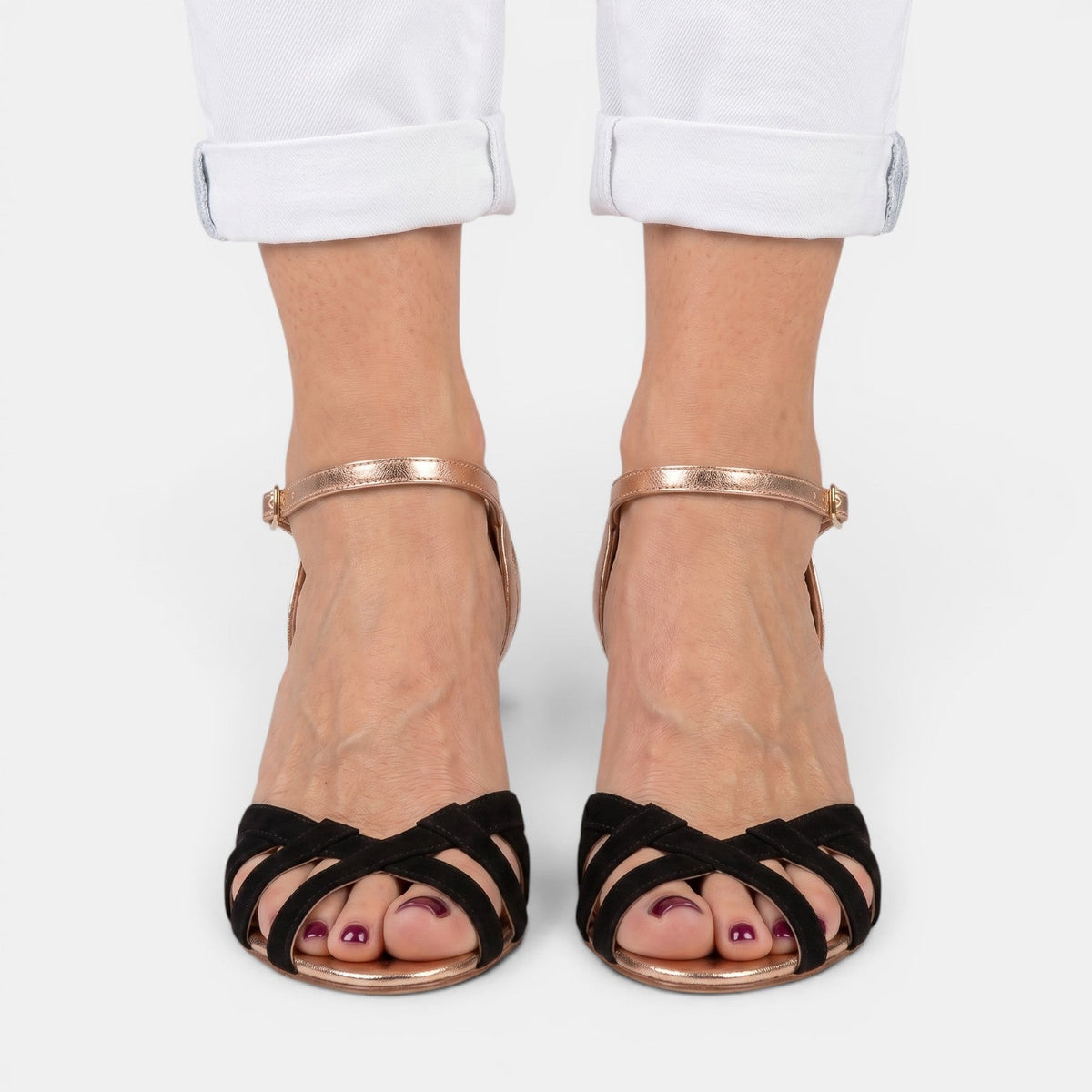 Sandalias con tacón cómodas de mujer | Paula