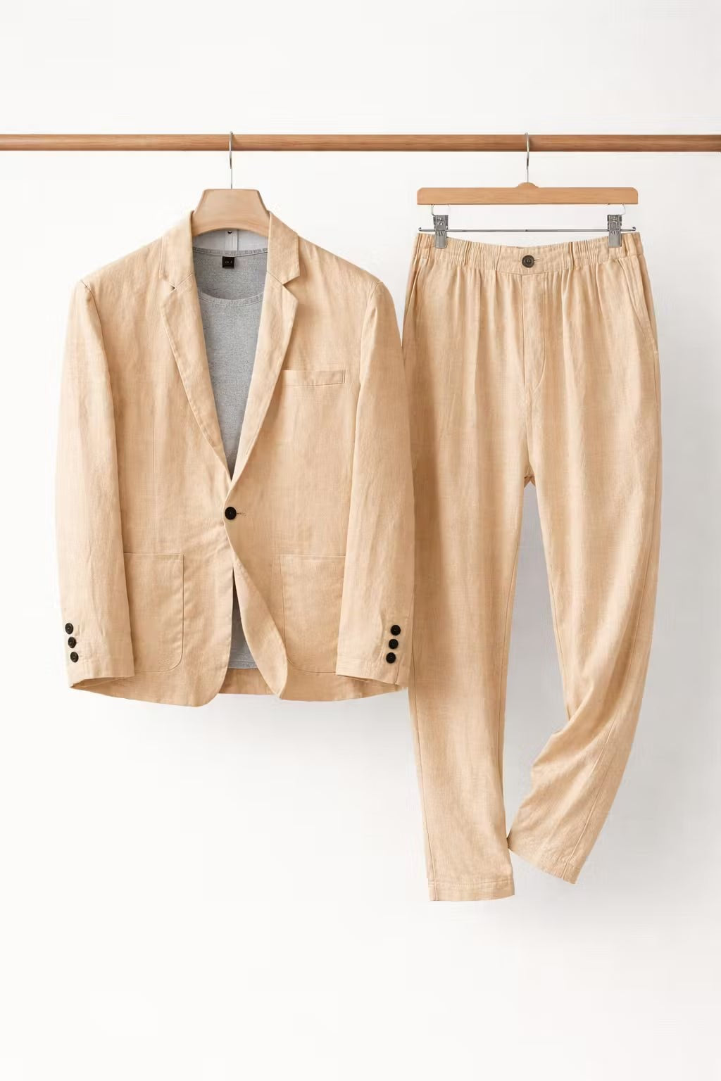 Traje de Lino Hombre Corte Relajado Elegante | Emilio