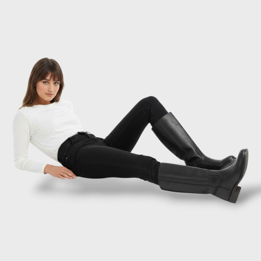 Botas Altas Elegantes Suela Estructurada Mujer | Luna Cruz