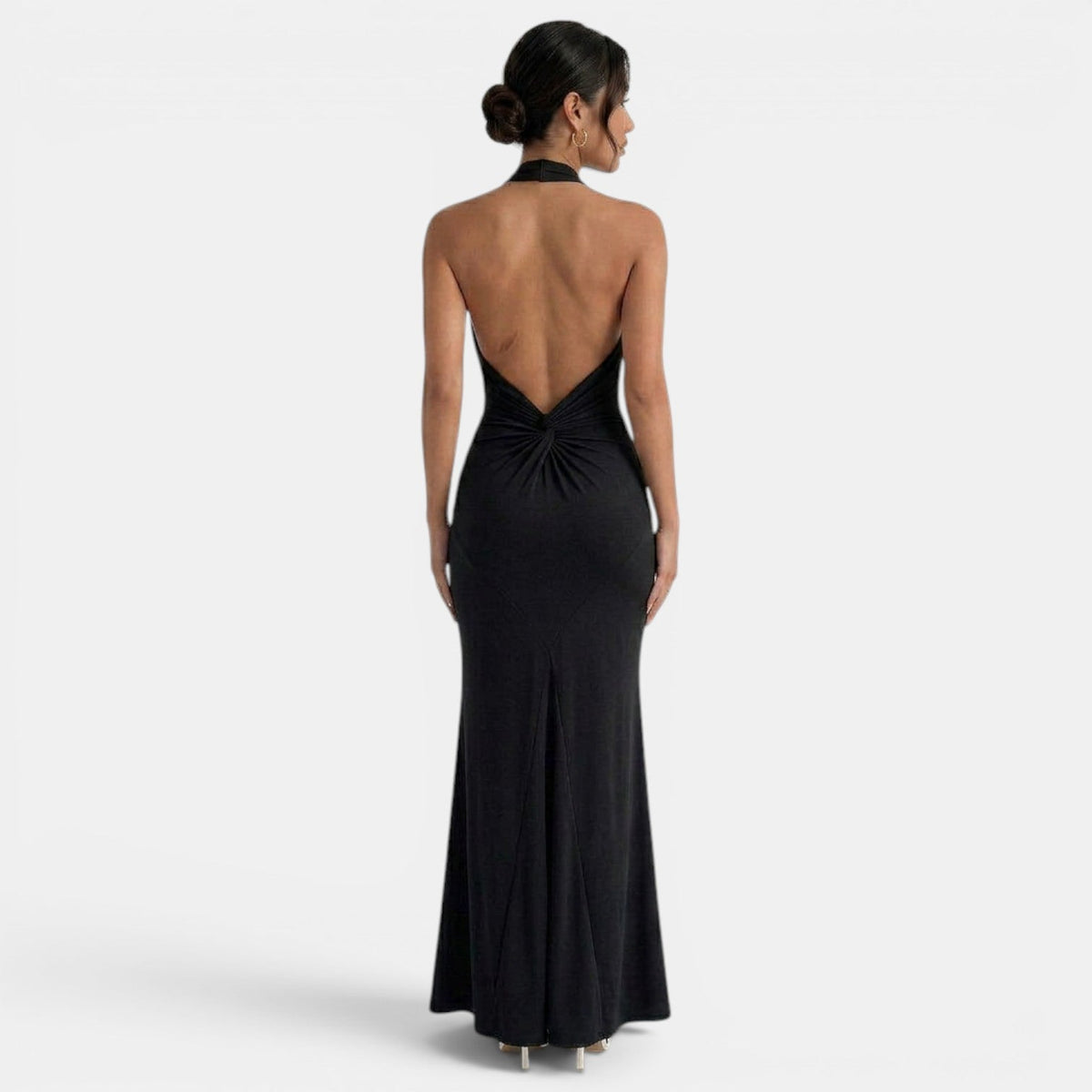 Vestido Largo Halter Elegante Mujer | Ana