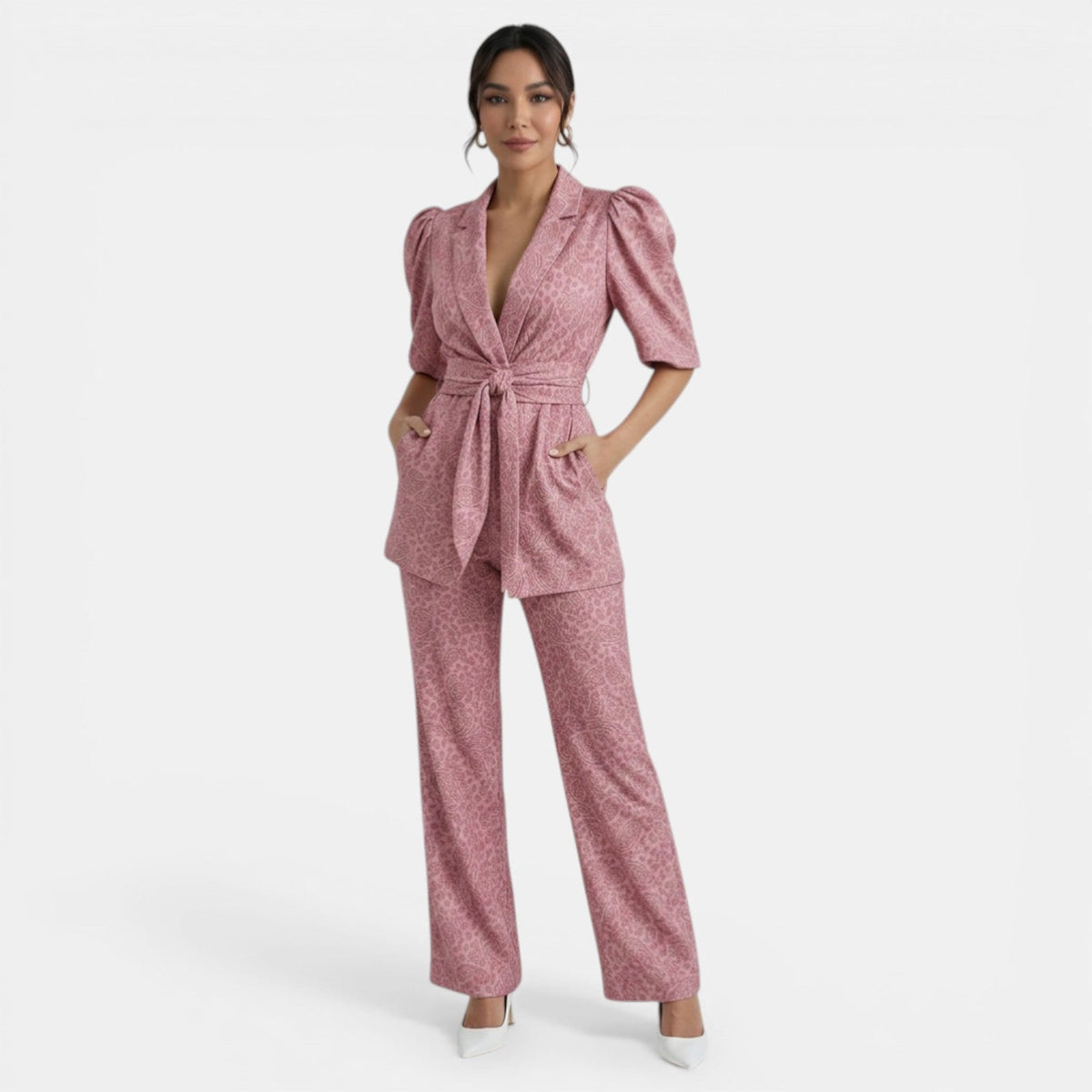 Ensemble Deux Pièces Femme Élégant Événements Premium | Nerea