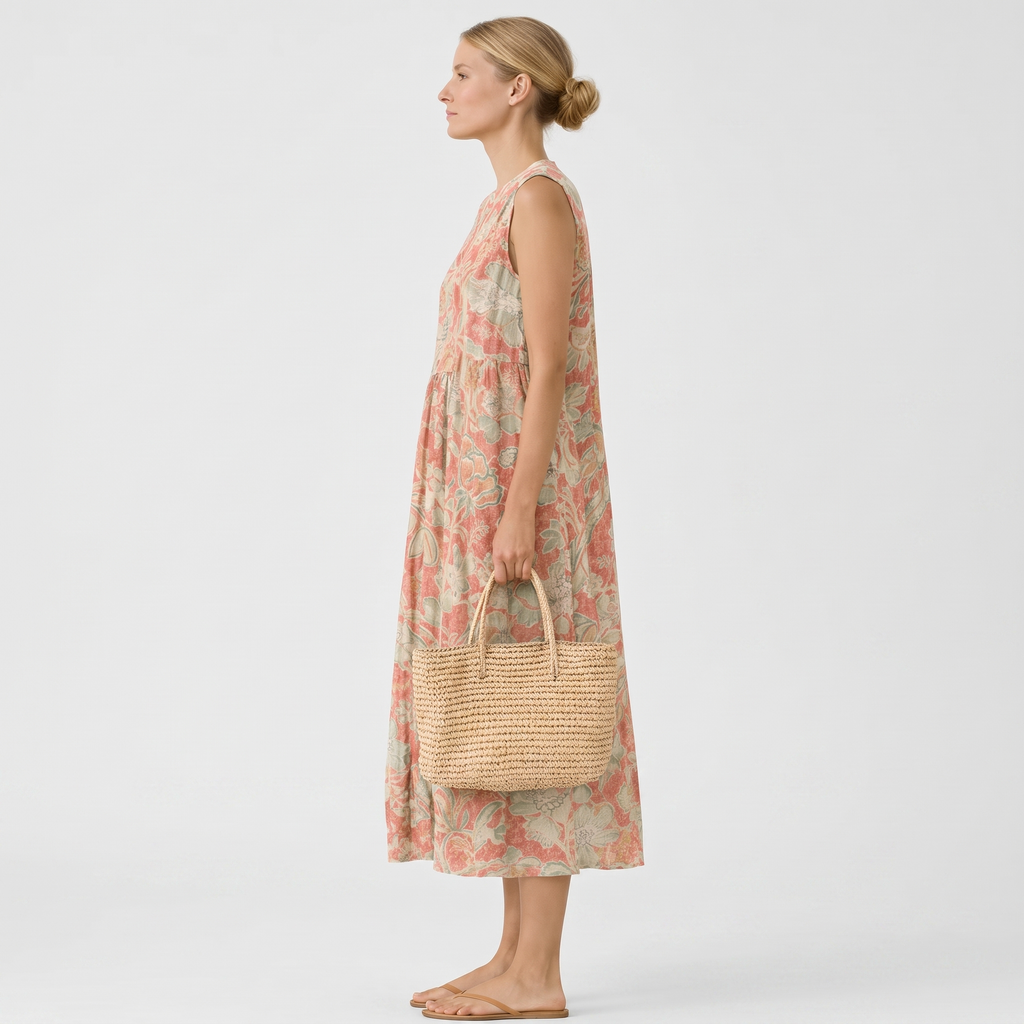 Vestido Boho Floral Midi | Eva