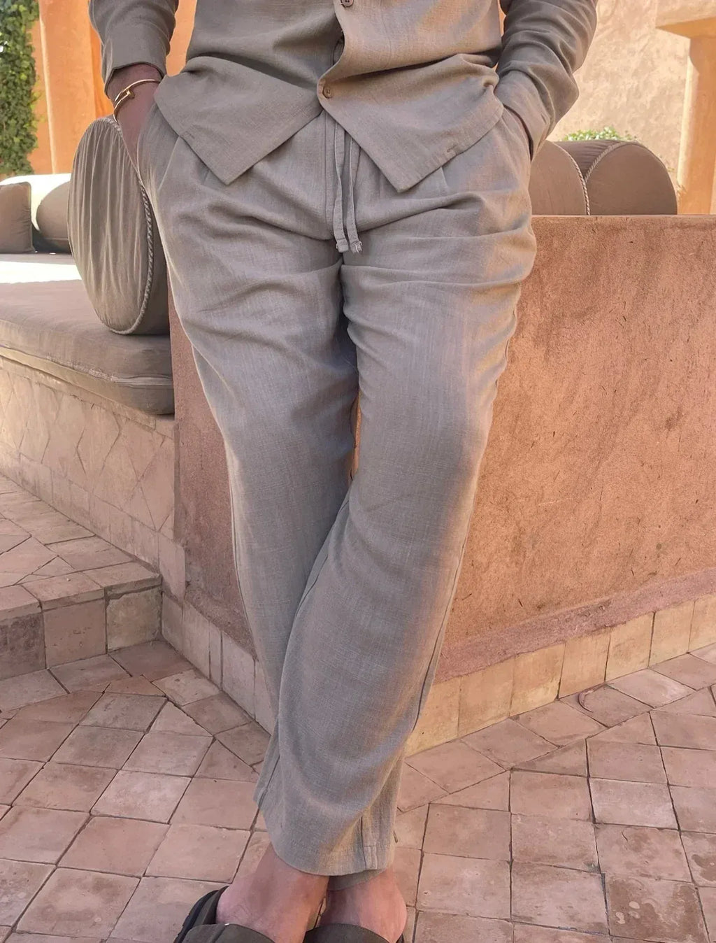 Conjunto de Lino para Hombre Camisa y Pantalón Elegante | Joel