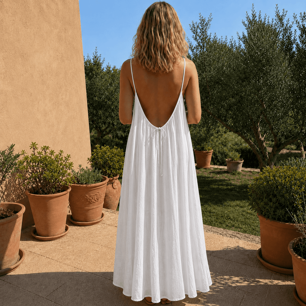 Vestido de Espalda Descubierta | Catalina para Mujer
