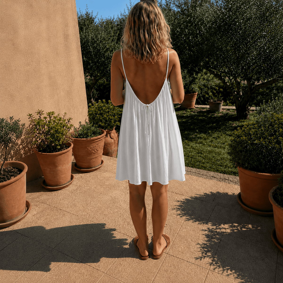 Vestido de Espalda Descubierta | Catalina para Mujer
