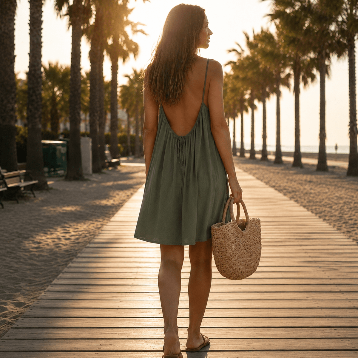 Vestido de Espalda Descubierta | Catalina para Mujer