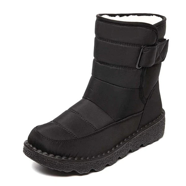 Botas Impermeables Planas Mujer Forro Cálido Velcro | Nerea