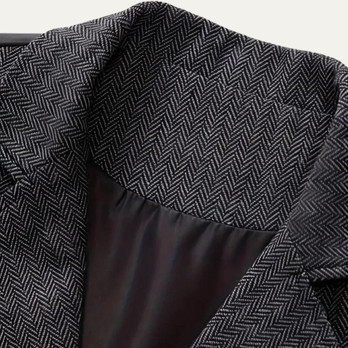 Chaleco de Tweed Hombre Espiga Solapa Entallado | Nicolas