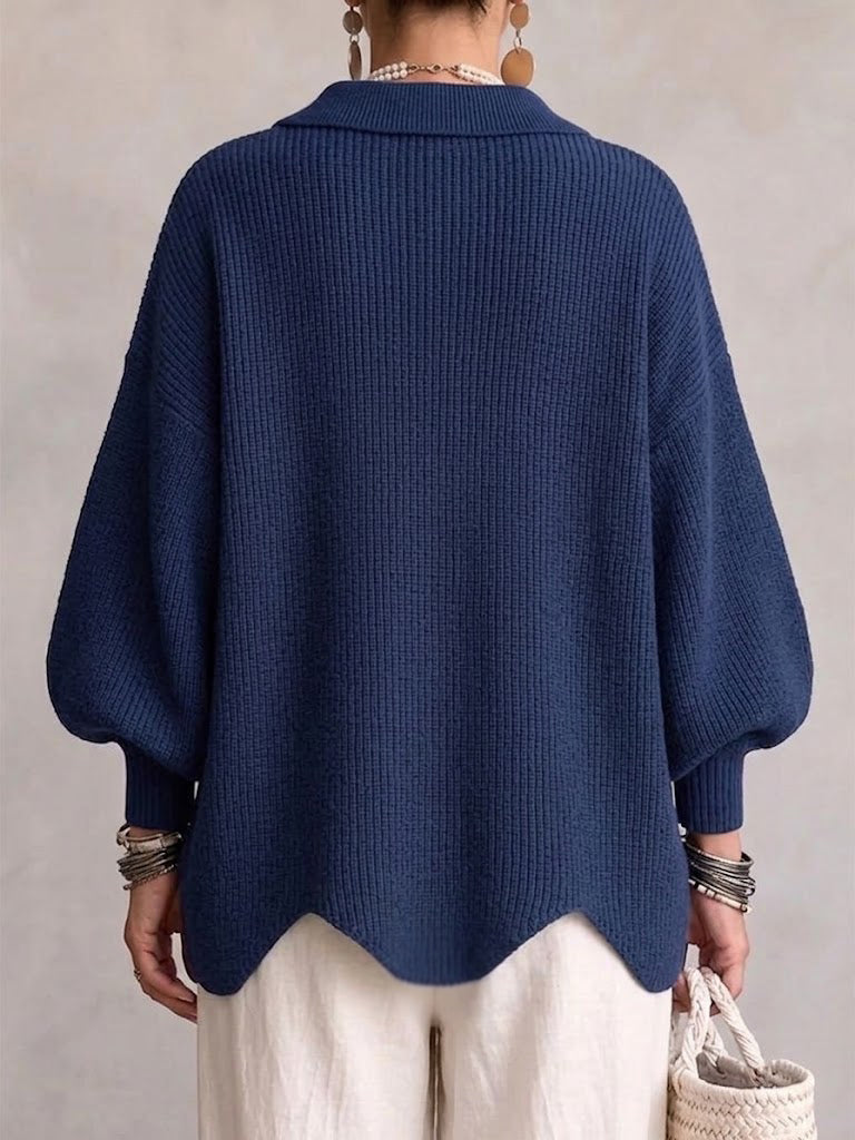 Cárdigan Oversize con Botones Metálicos Mujer | Isadora