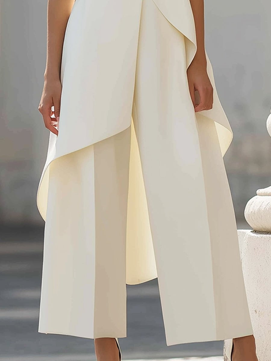 Pilar | Conjunto Elegante de Cuello Alto Asimétrico Mujer
