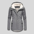 Parka Impermeable Mujer con Capucha Forro Borreguito | Rocio