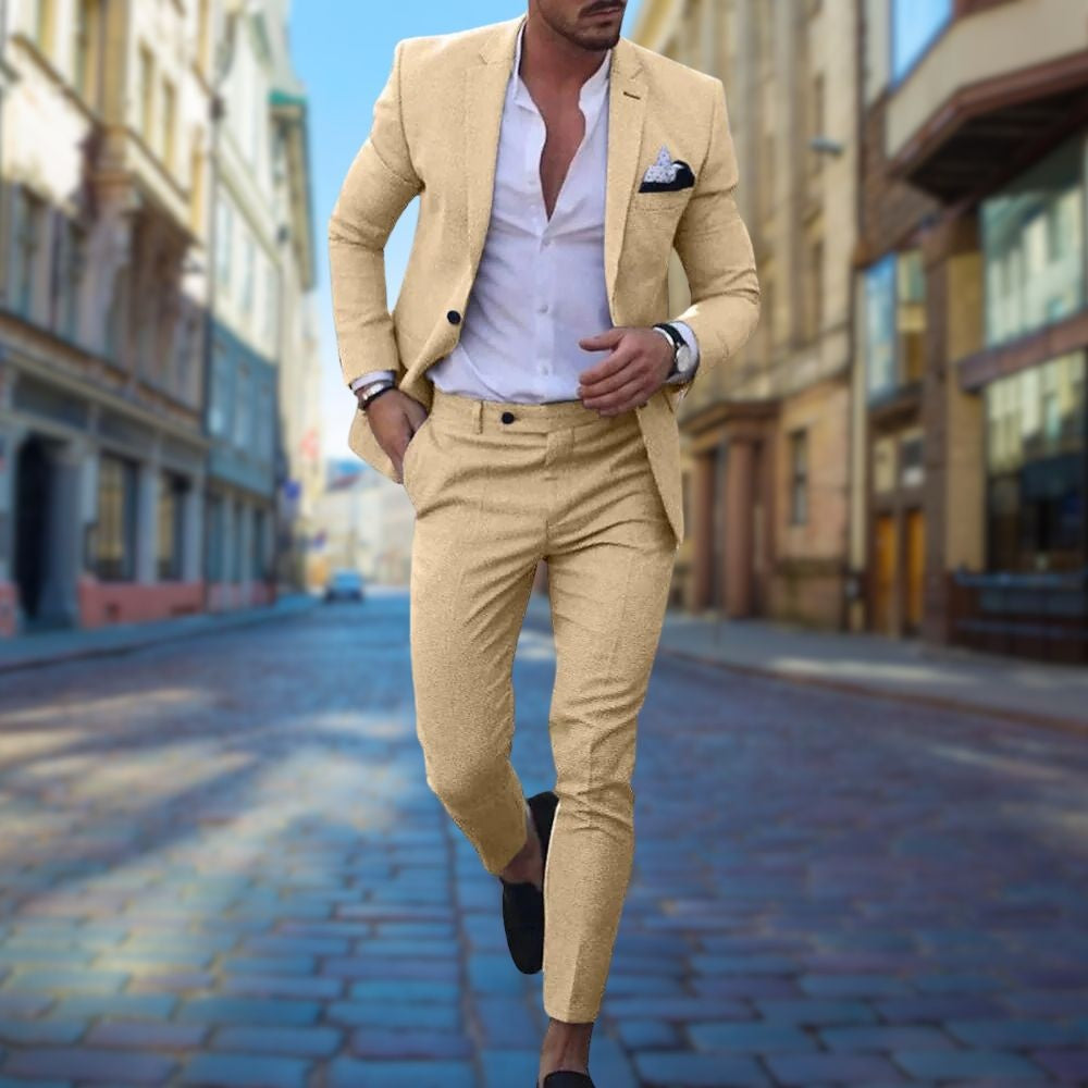 Traje Slim Fit Hombre Chaqueta y Pantalón a Juego Elegante | Rodrigo