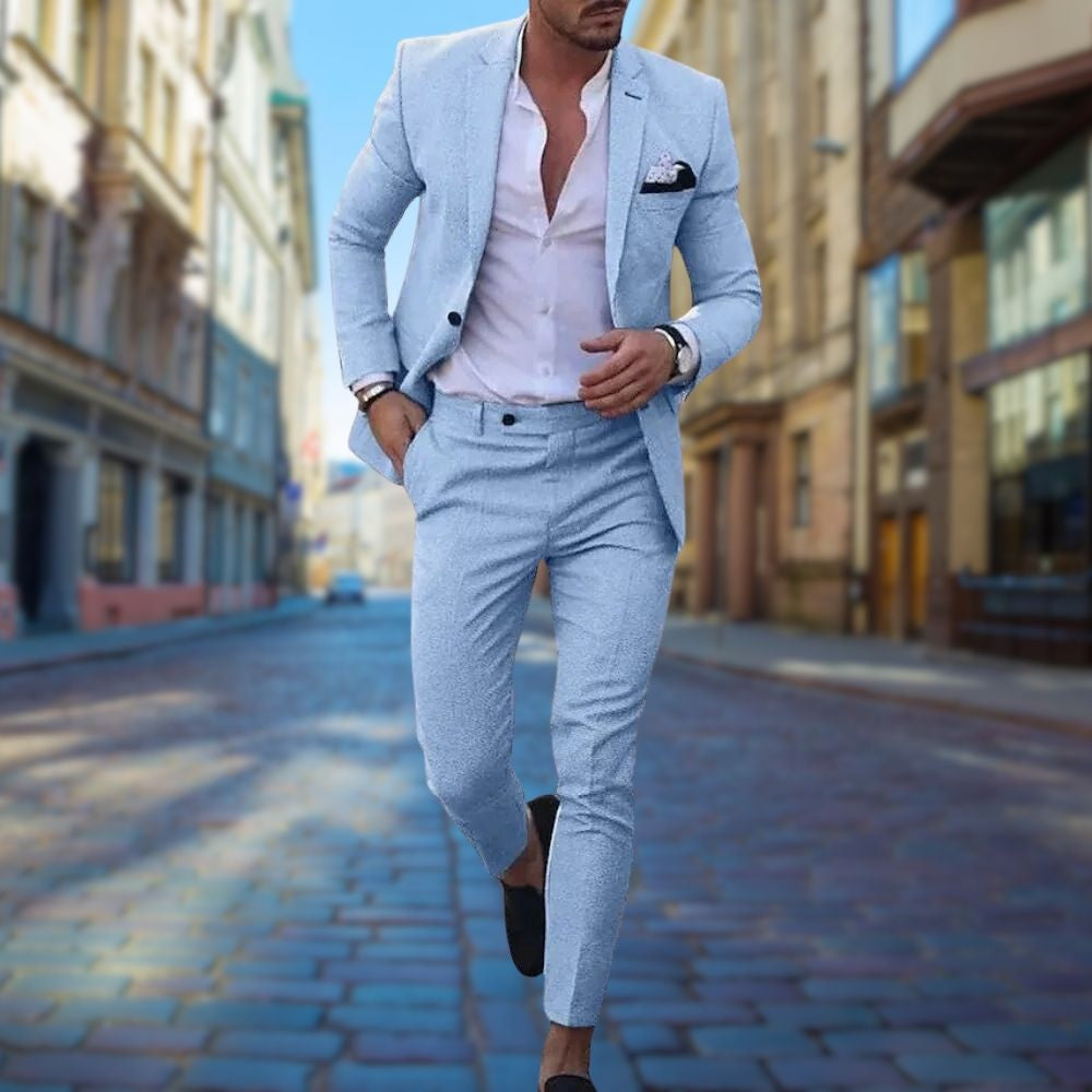 Traje Slim Fit Hombre Chaqueta y Pantalón a Juego Elegante | Rodrigo