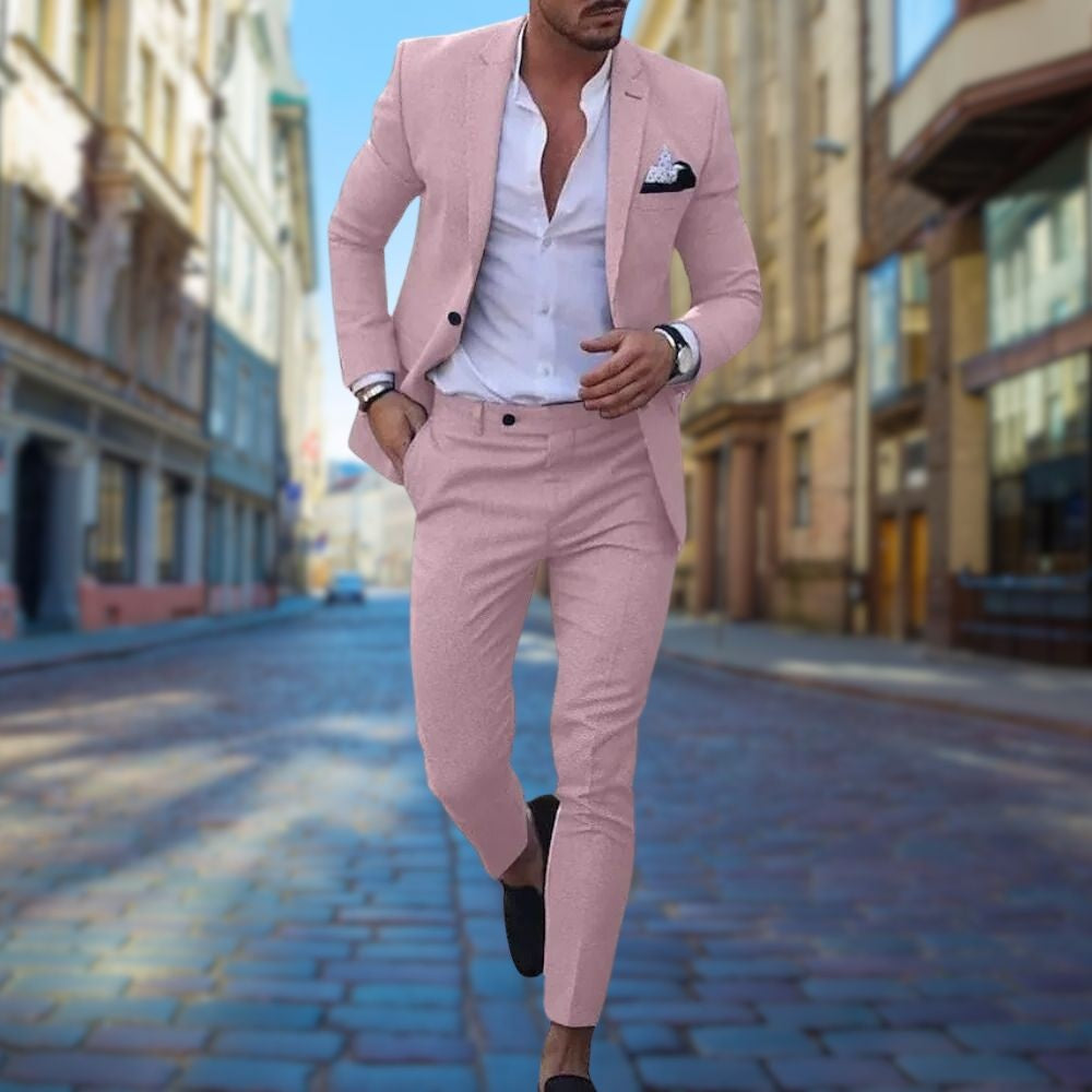 Traje Slim Fit Hombre Chaqueta y Pantalón a Juego Elegante | Rodrigo