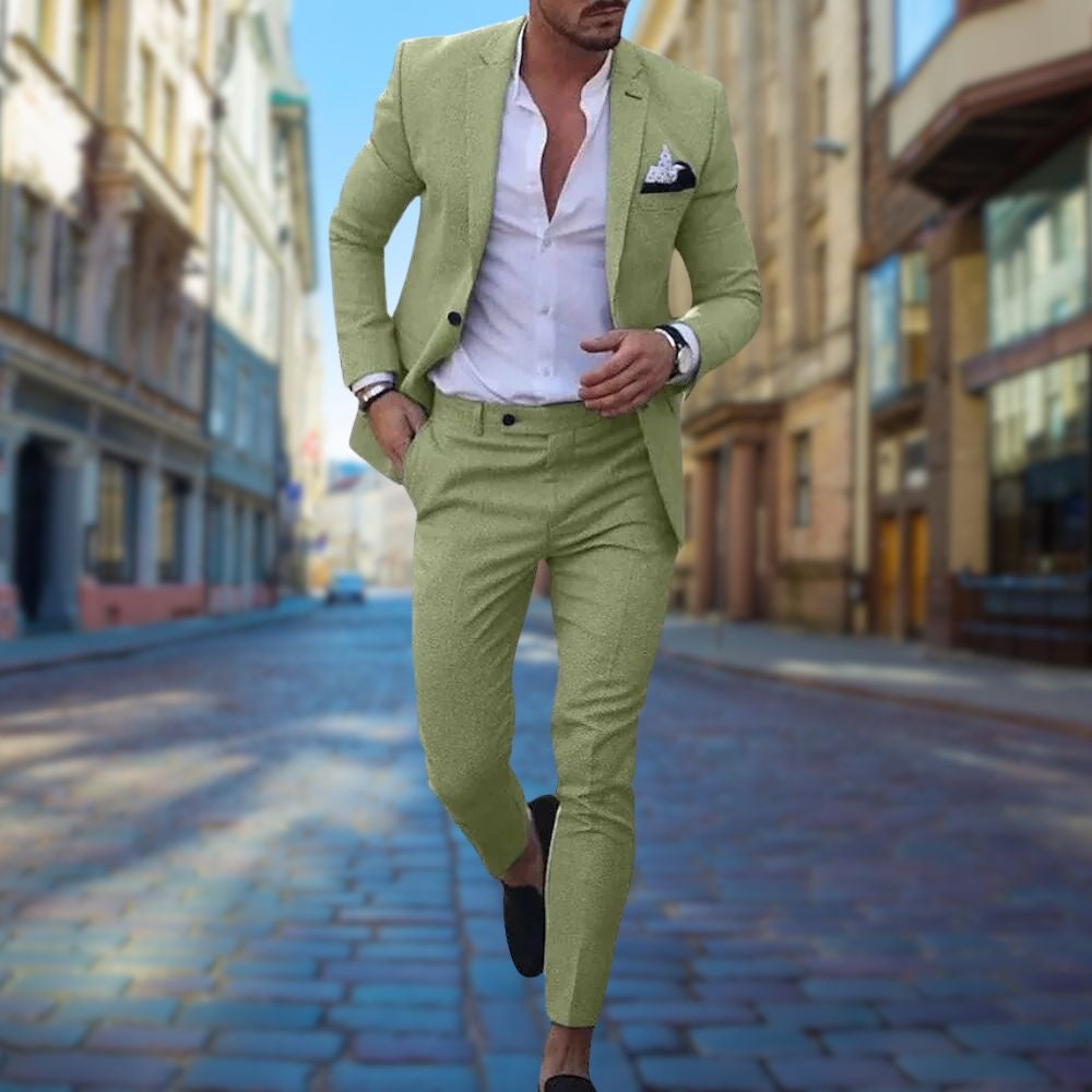 Traje Slim Fit Hombre Chaqueta y Pantalón a Juego Elegante | Rodrigo