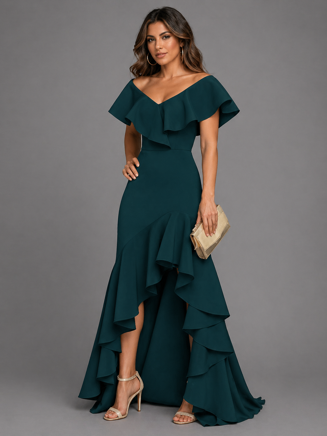 Vestido de Noche Elegante Mujer | Luna Cruz