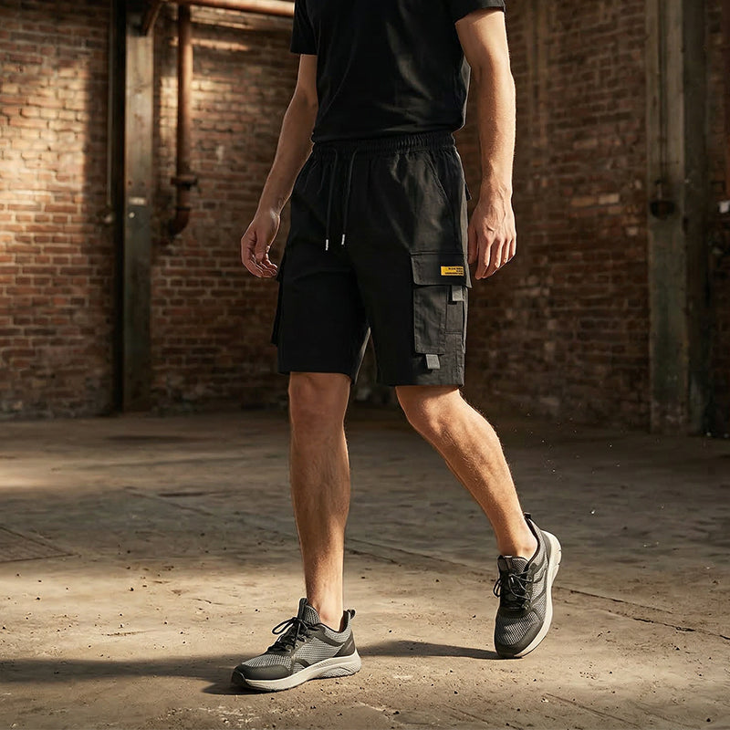 Pantalones cortos cargo informales para hombre con cordón ajustable | Alonso