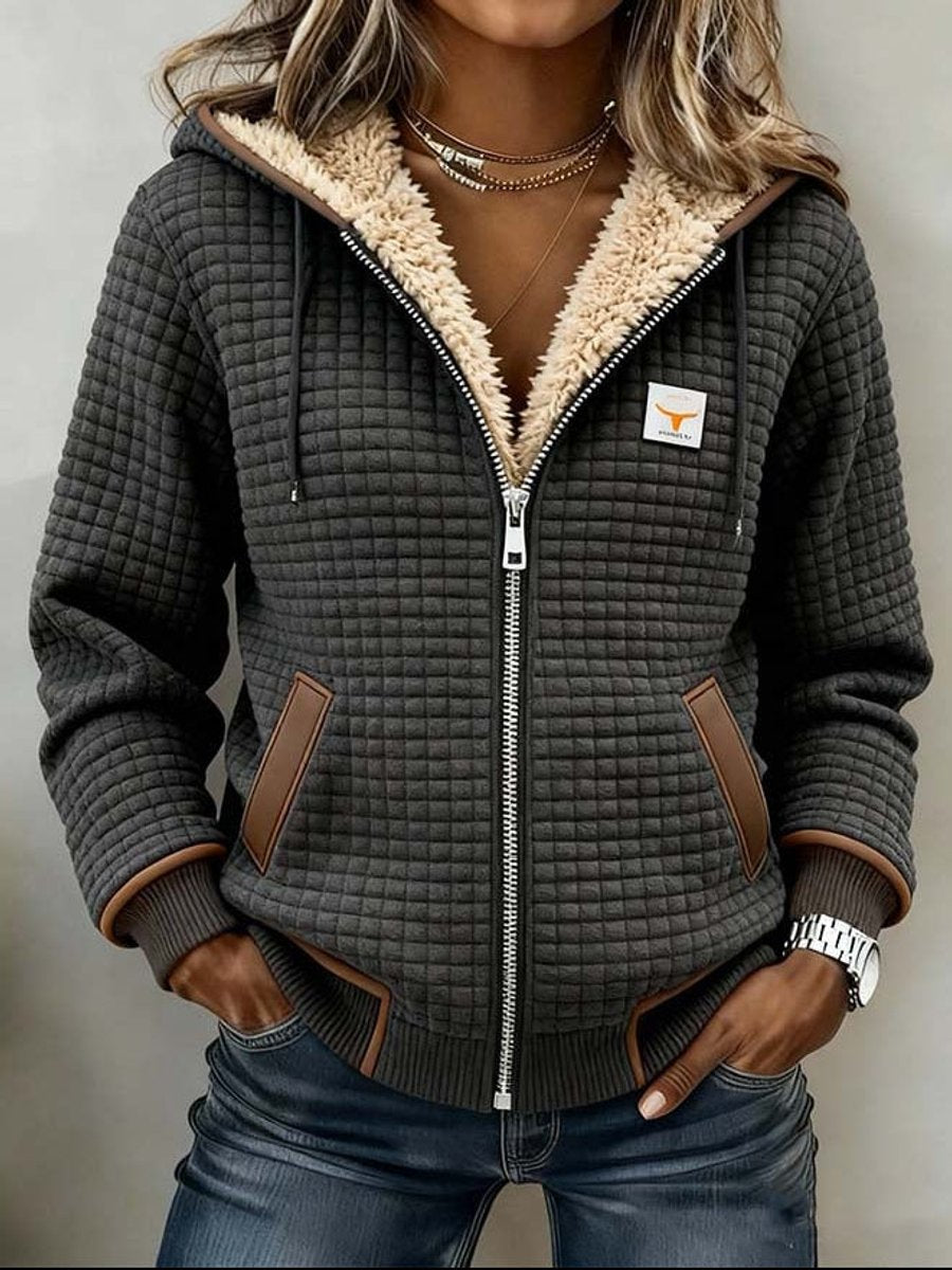 Chaqueta Acolchada con Capucha y Forro Sherpa Mujer | Silvana