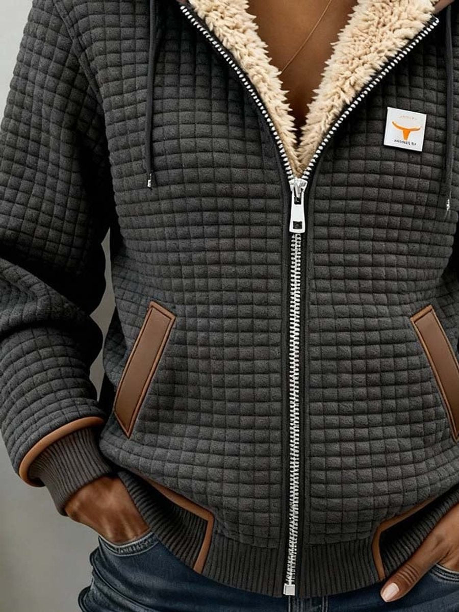 Chaqueta Acolchada con Capucha y Forro Sherpa Mujer | Silvana